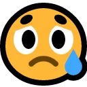 Emoji pleure