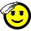 Emoji ModerneSaluting