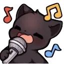 Emoji Cat_sing