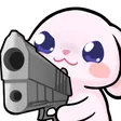 Emoji bunny_gun_112px