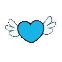 Emoji 95534lightblueflyingheart