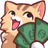 Emoji chat_argent