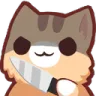 Emoji chat_couteau