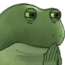 Emoji frogthinking