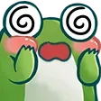 Emoji frogfainting