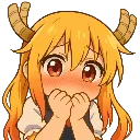 Emoji TohruBlush