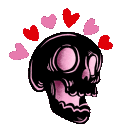 Emoji 4959skullhearts