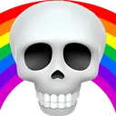 Emoji SkullRainbow