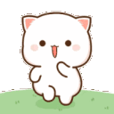 Emoji whitekittenrun