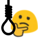 Emoji blobthinknoose