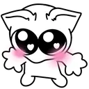 Emoji Cat_blush