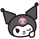 Emoji BAW_Kuromi_Smile_Sourire