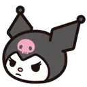 Emoji BAW_Kuromi_Fache_Boude_Hm
