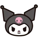 Emoji BAW_Kuromi_Smile_Sourire