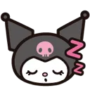 Emoji BAW_Kuromi_Sleep_Dormir_Zzzz