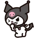 Emoji BAW_Kuromi_Hihi_Chipie