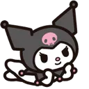 Emoji BAW_Kuromi_Smile_Hey_Salut