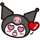 Emoji BAW_Kuromi_Amour_Love