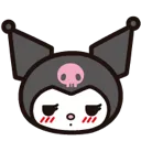 Emoji BAW_Kuromi_Shy_Timide
