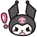 Emoji BAW_Kuromi_Exclamation_Hein_What