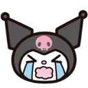 Emoji BAW_Kuromi_Cry_Pleure