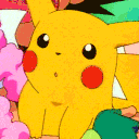 Emoji pikachu_flower