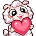 Emoji Sheep_Love