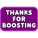 Emoji staffthanksforboostingids