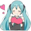 Emoji lovehatsunemiku3