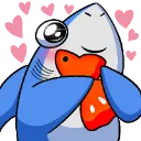 Emoji sharklove