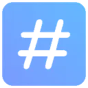Emoji hashtag