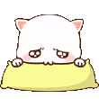 Emoji whitekittensorry