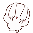 Emoji whitebunny_hideeyes