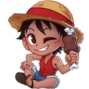 Emoji OnePiece_Luffy