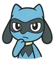 Emoji riolu_think
