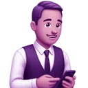 Emoji businessman