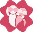 Emoji letrefle_rose