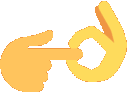 Emoji an_point_ok_hand_animated