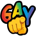 Emoji POINT_GAY