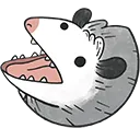 Emoji screamingpossum