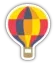 Emoji montgolfiere