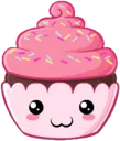 Emoji pinkcupcake