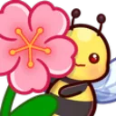 Emoji bee_flower
