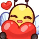 Emoji bee_love2