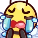 Emoji bee_cry