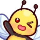 Emoji bee_wave