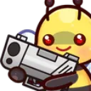 Emoji bee_gun