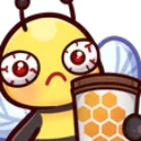 Emoji bee_cracked