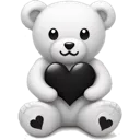 Emoji BAW_Blanc_White_Teddy_Love