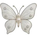 Emoji BAW_Blanc_White_Papillon
